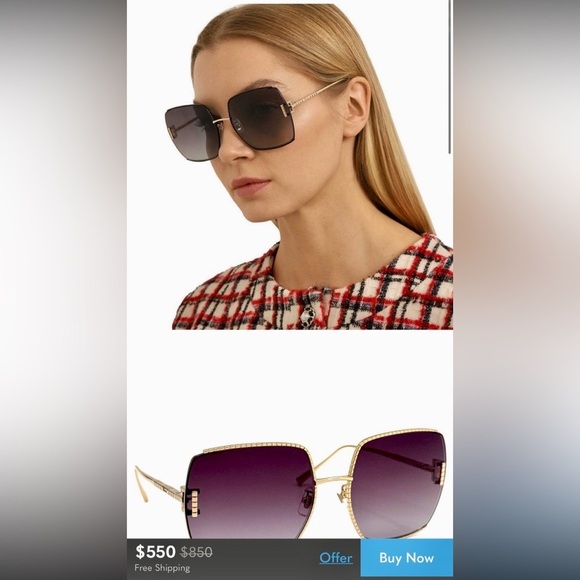 NEW!!! CHOPARD ICE CUBE Sunglasses SCHG30 0300 Authentic - Picture 1 of 16